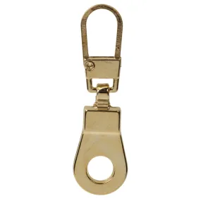 1 5/8" Brass, Zipper Pull Replacement, Steel, #ZP-35-BRS