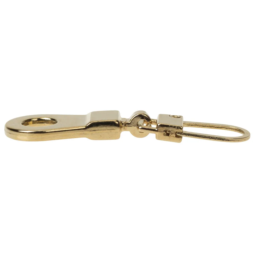 1 5/8" Brass, Zipper Pull Replacement, Steel, #ZP-35-BRS
