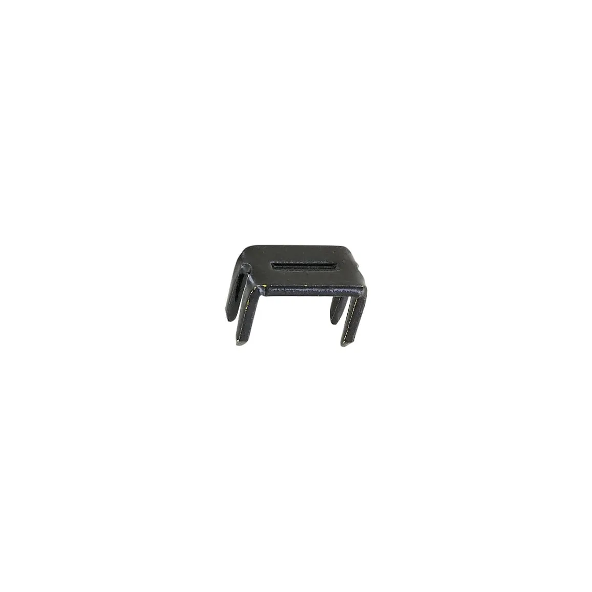 #10 Black, YKK 4-Prong Vislon Bottom Stop, Zinc Alloy_PK10, #10V-4P-BLK