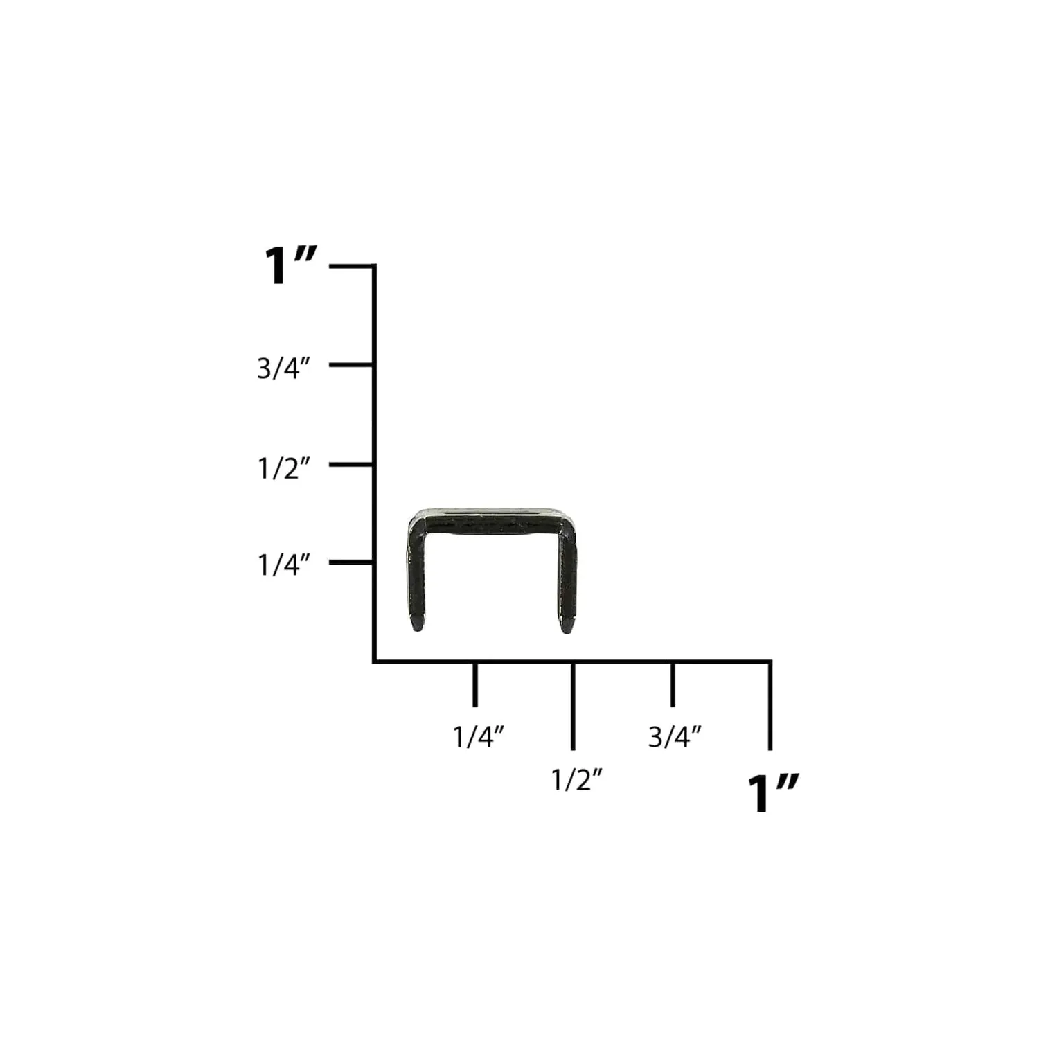 #10 Black, YKK 4-Prong Vislon Bottom Stop, Zinc Alloy_PK10, #10V-4P-BLK