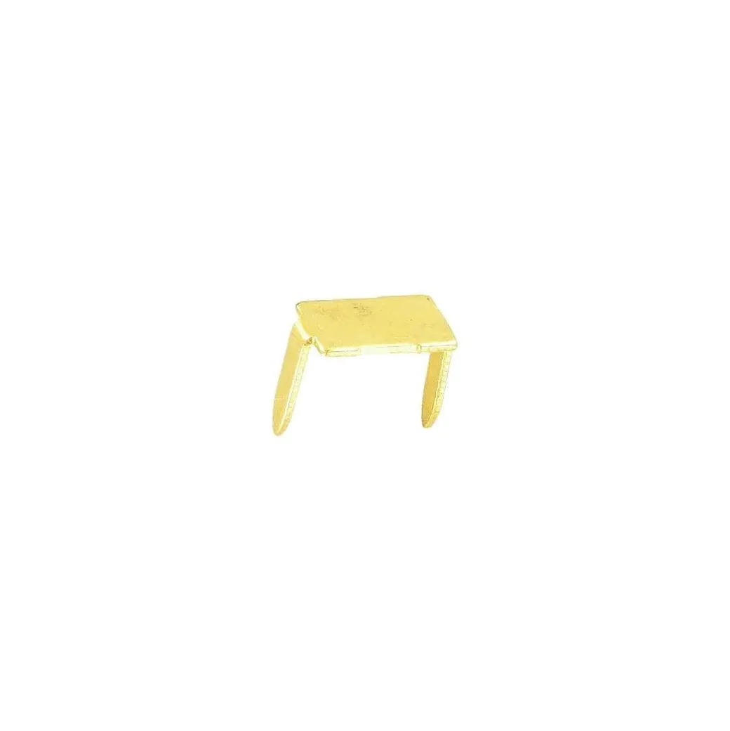 #10 Brass, 2-Prong Bottom Stop, Zinc Alloy-PK10, #10M-2P-BP