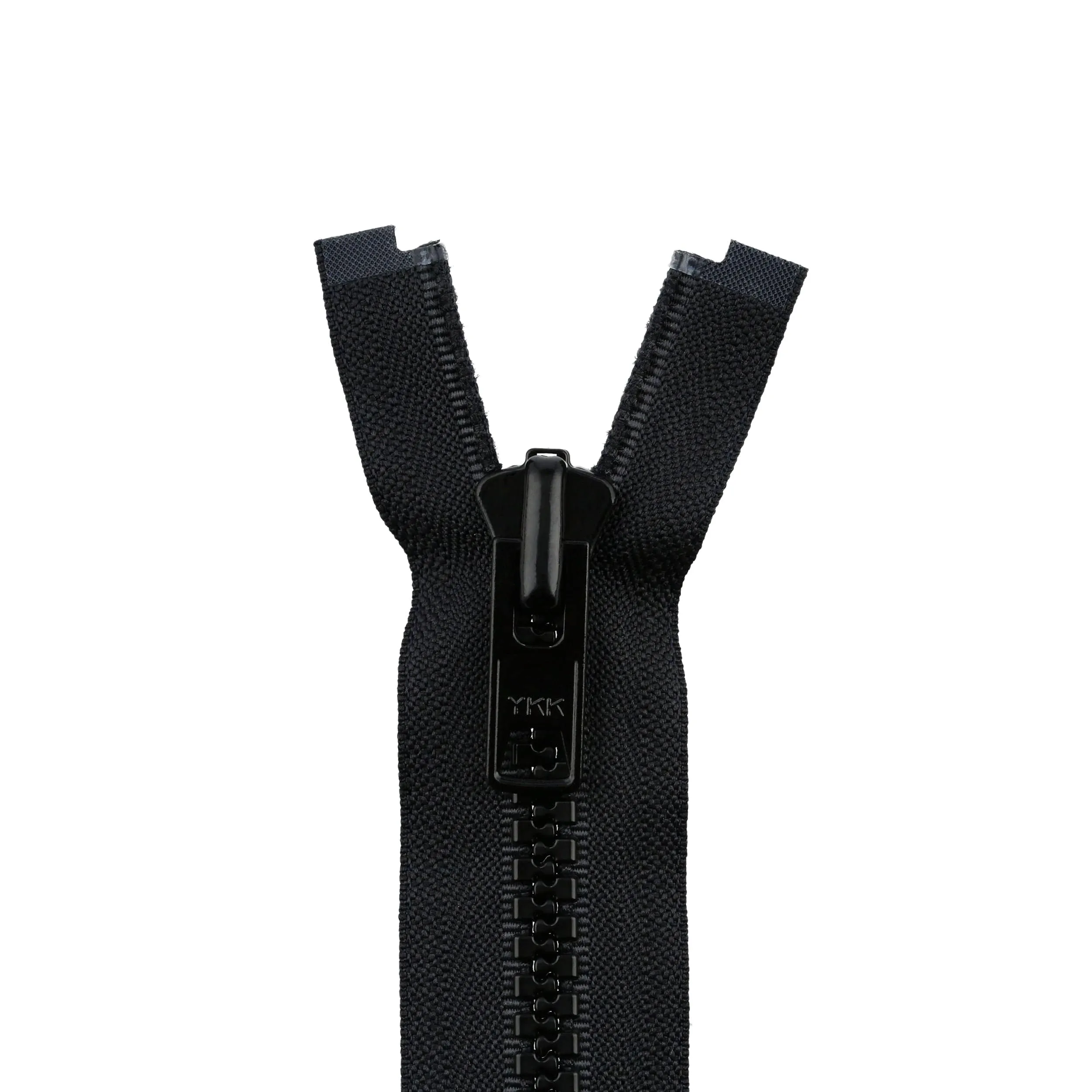 #10 Vislon, Black, 72" YKK Separating Reversible Jacket Zipper, Plastic, #10VRV-72-BLK