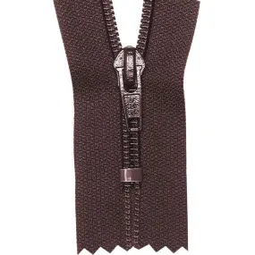 #5 Coil, Brown, 16" YKK Closed End Boot Zipper, Nylon, #560-16-BRO