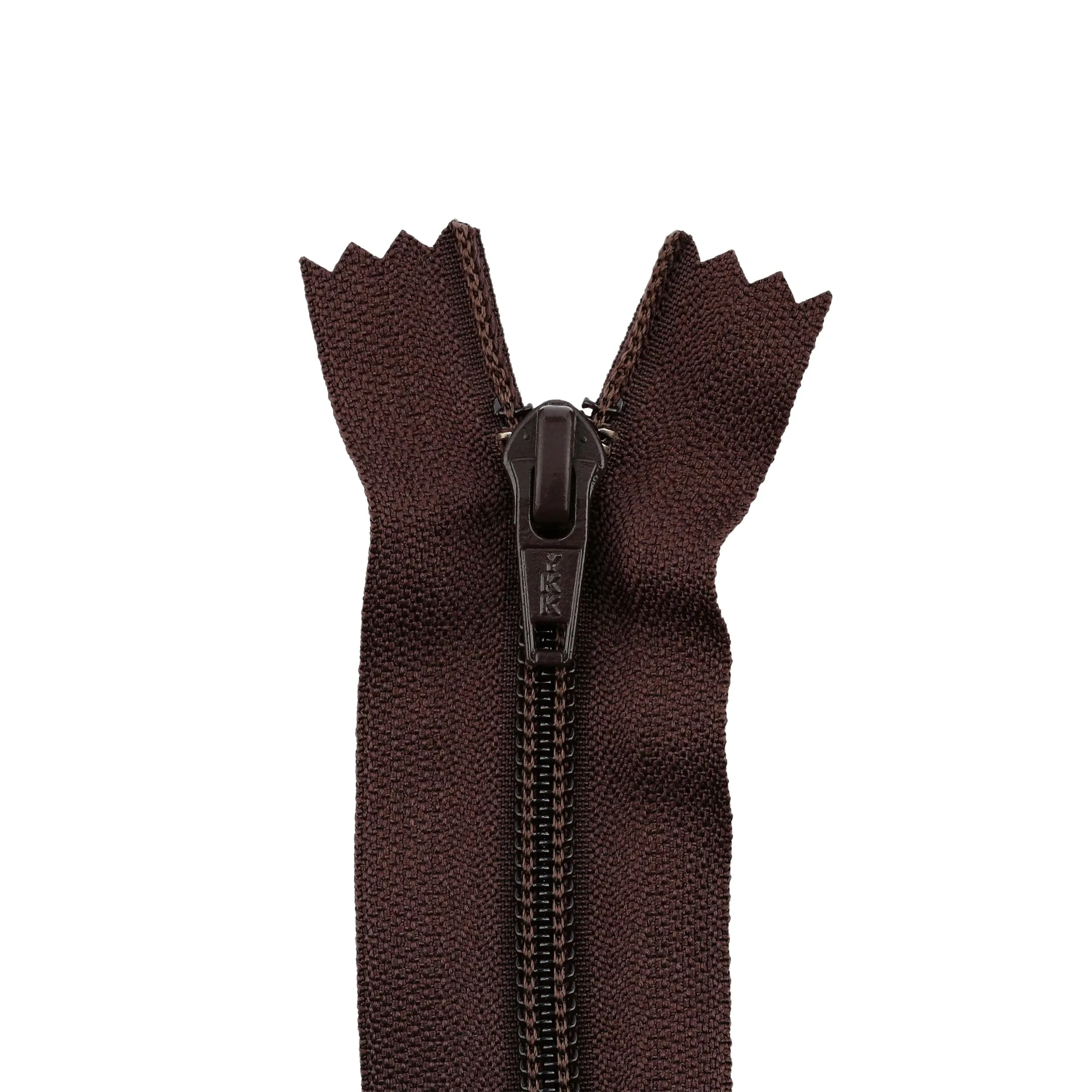 #5 Coil, Brown, 8" YKK Closed End Boot Zipper, Nylon, #560-8-BRO