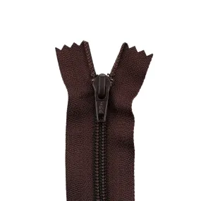 #5 Coil, Brown, 8" YKK Closed End Boot Zipper, Nylon, #560-8-BRO