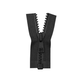 #5 Vislon, Black, 22" YKK Separating Jacket Zipper, Plastic, #5VF-22-BLK