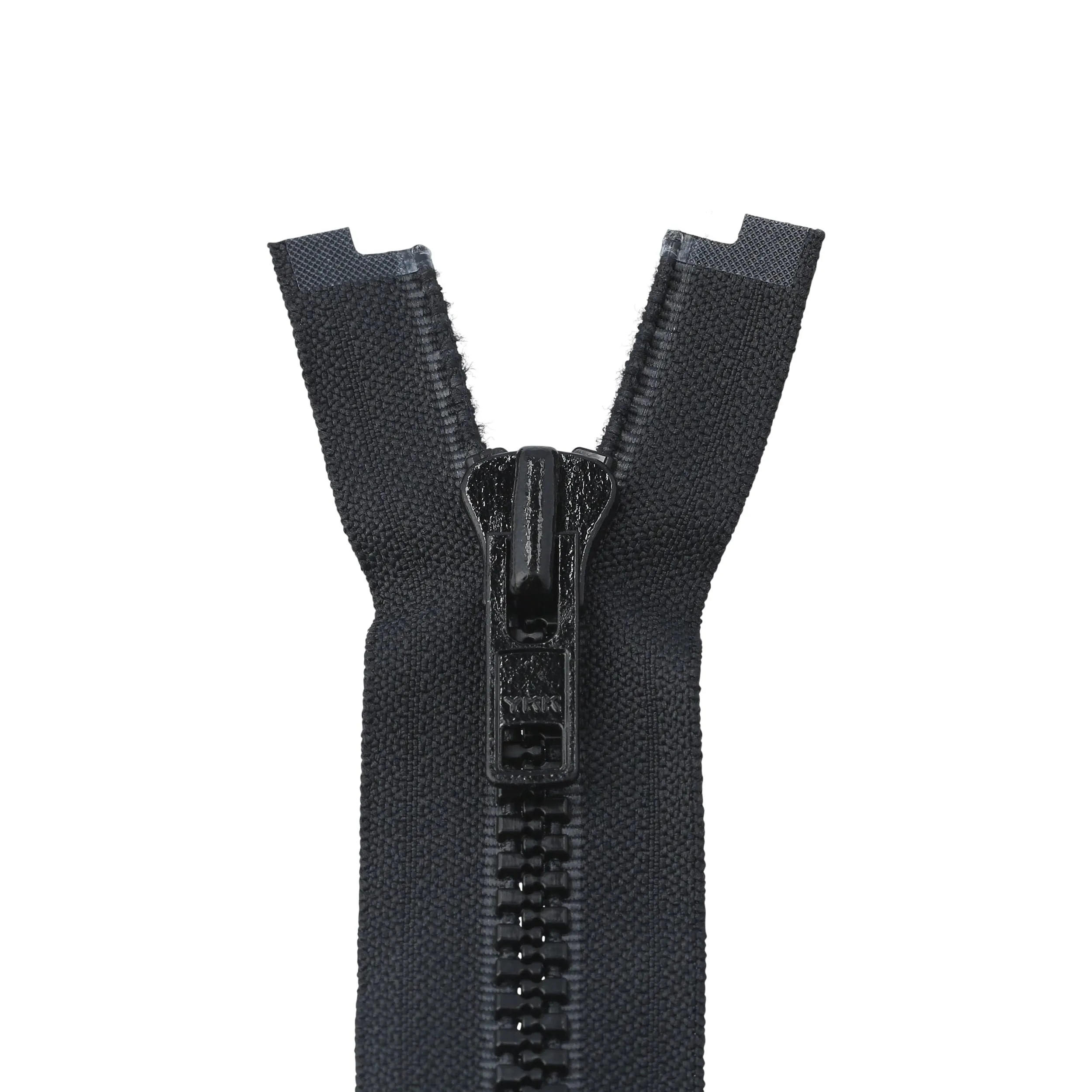 #8 Vislon, Black, 30" YKK Separating Jacket Zipper, Plastic, #8VF-30-BLK