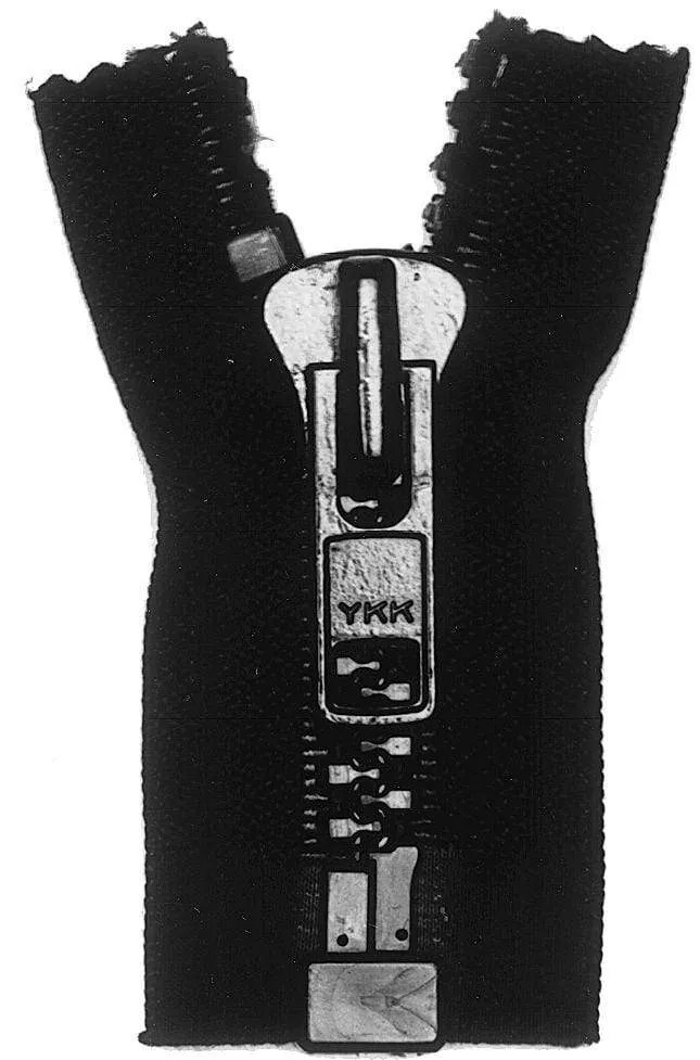 #8 Vislon, Black, 30" YKK Separating Jacket Zipper, Plastic, #8VF-30-BLK