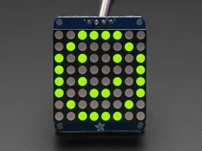 Adafruit Small 1.2\" 8x8 LED Matrix w/I2C Backpack - Yellow-Green"