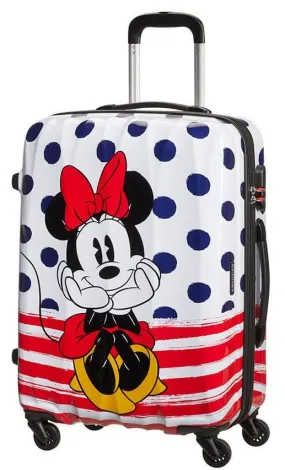 American Tourister Disney Legends 65cm Alfatwist Spinner | Minnie Blue Dot