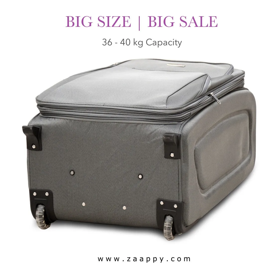 Big Size Lightweight 2 Wheel Soft Material Luggage Bag | 32 Inch Size 36-40 Kg Capacity