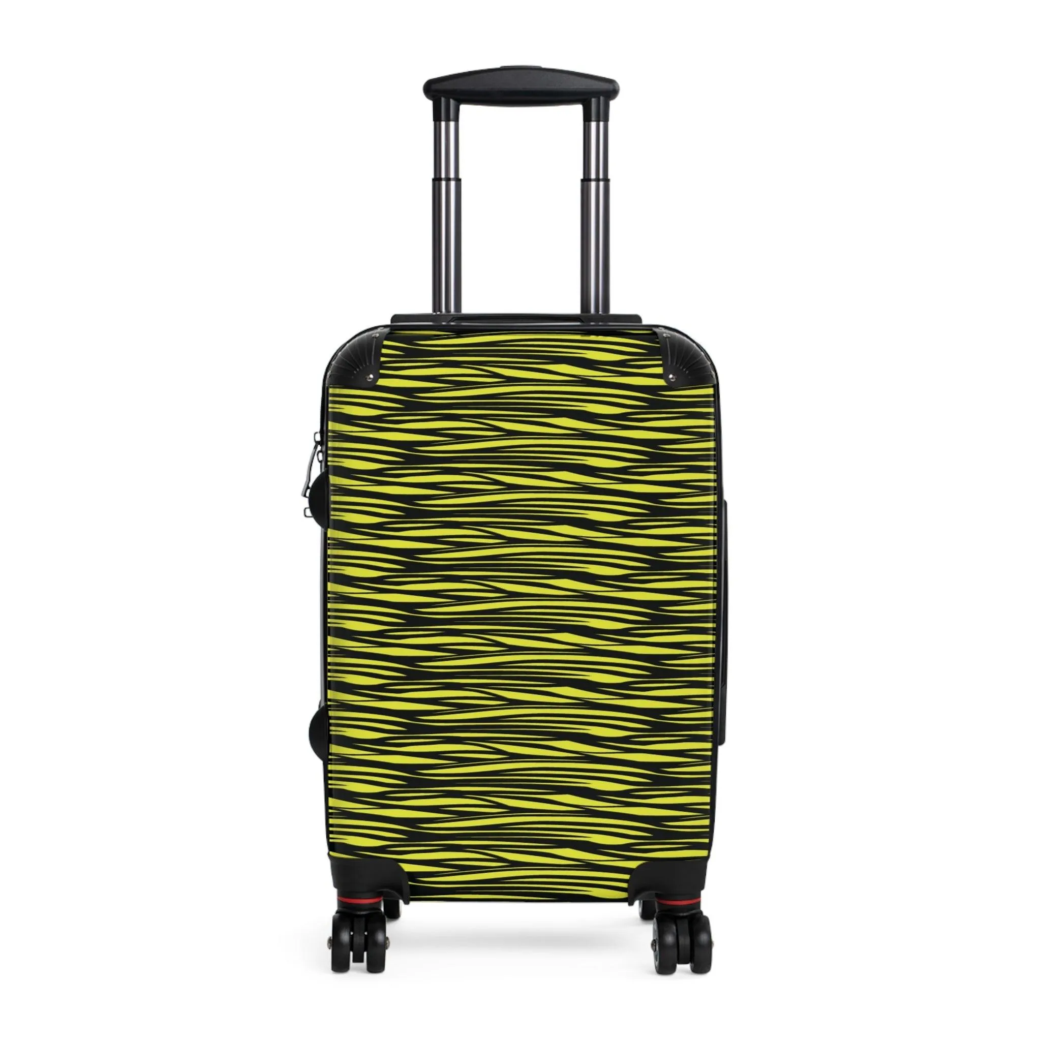 Black Yellow Camo Lines Suitcase