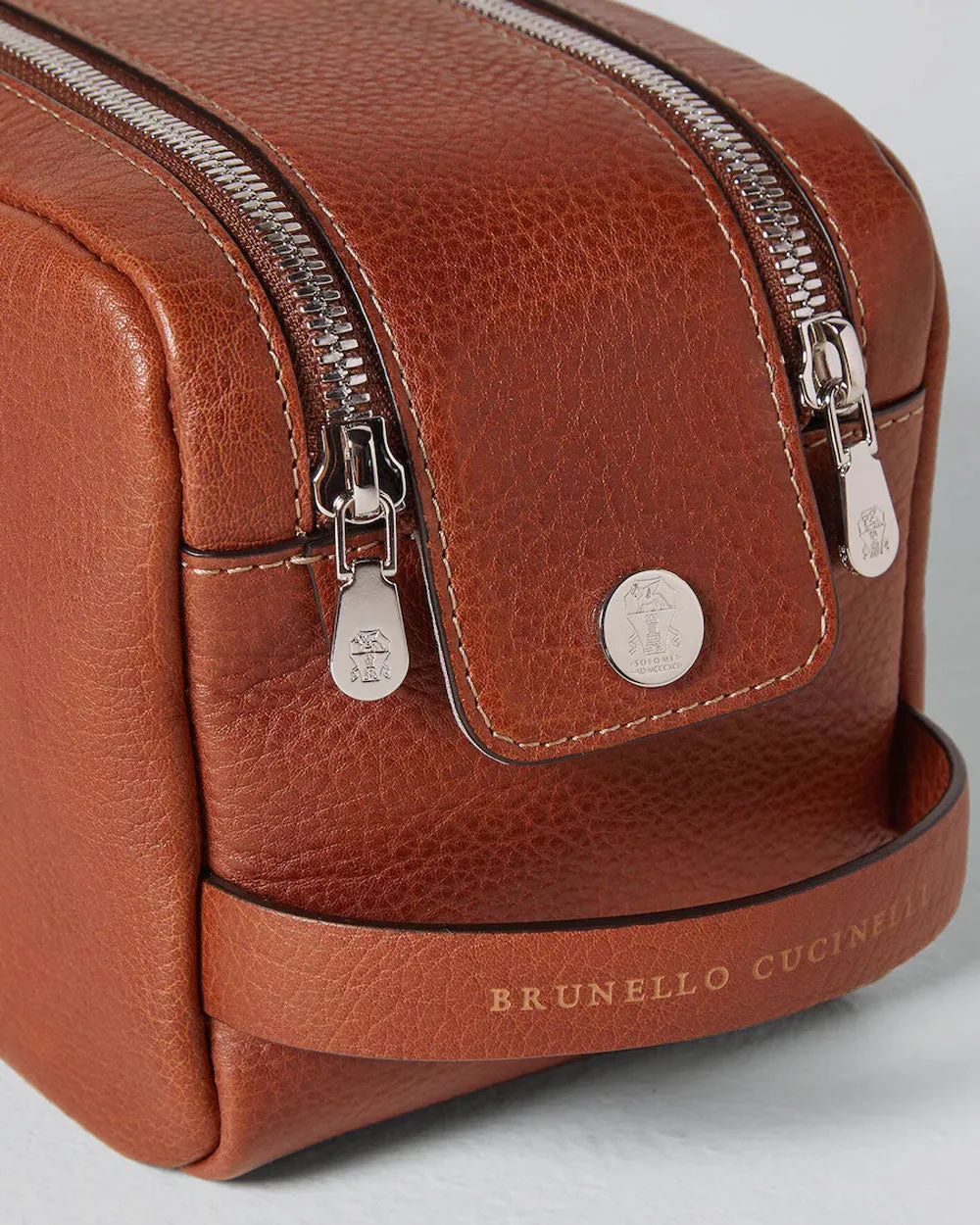 Brown Leather Travel Case