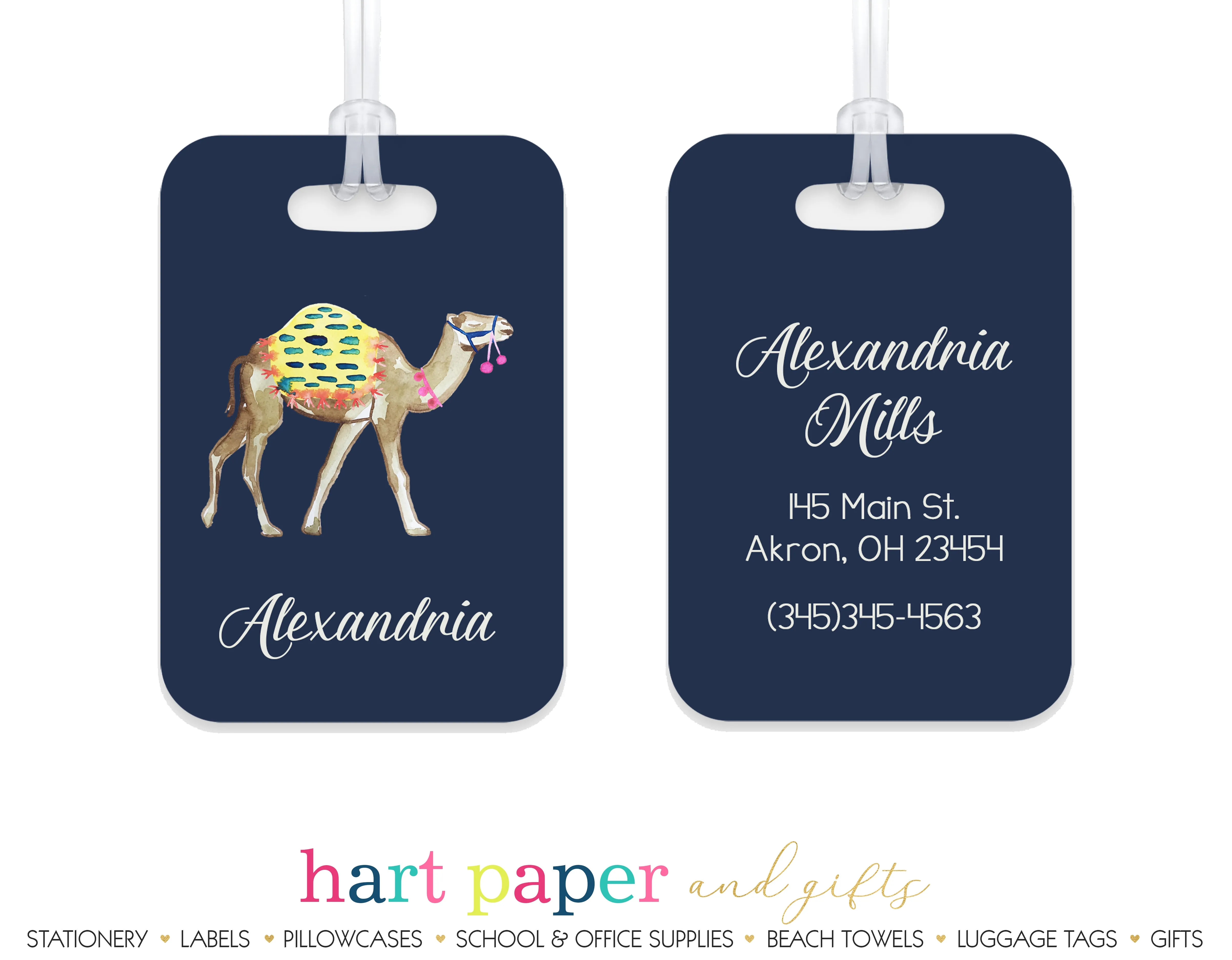 Camel Luggage Bag Tag