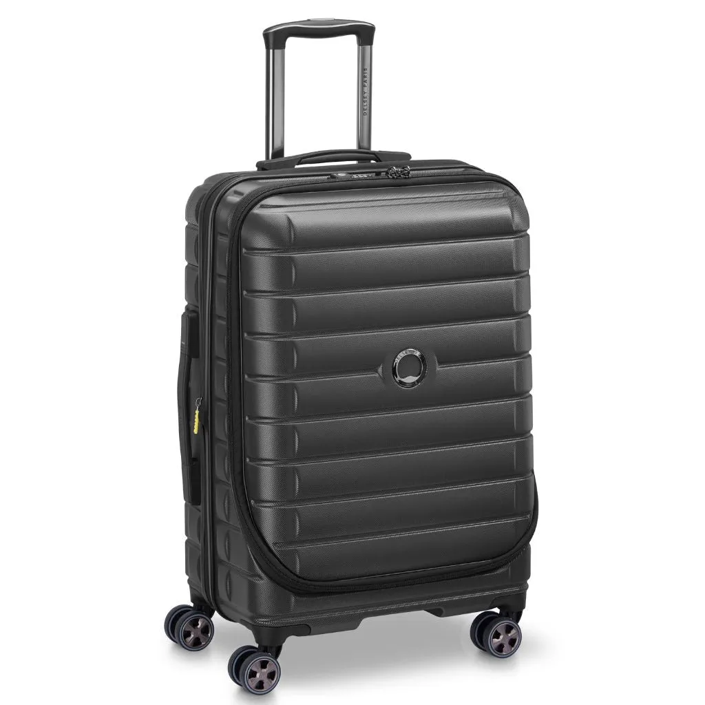 Delsey Shadow 55cm Laptop Sleeve Carry On Luggage - Black