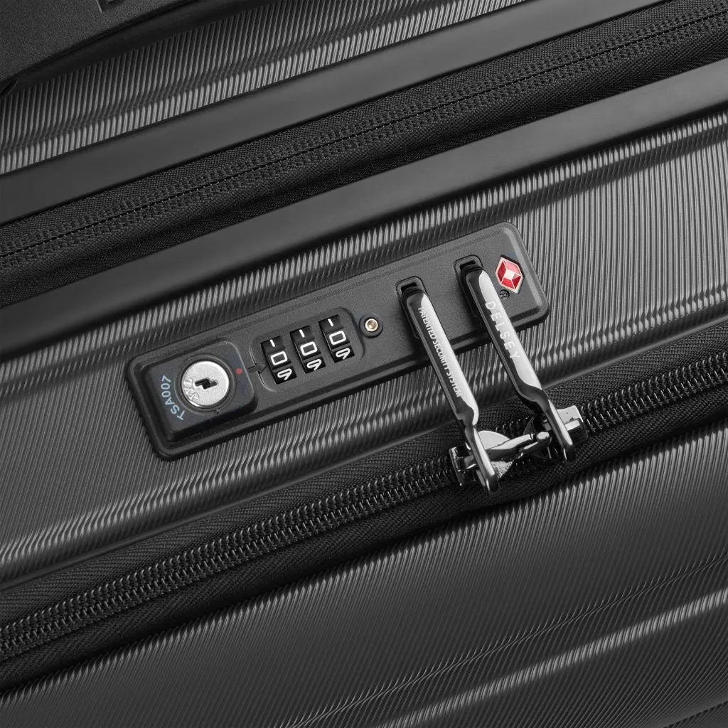 Delsey Shadow 55cm Laptop Sleeve Carry On Luggage - Black