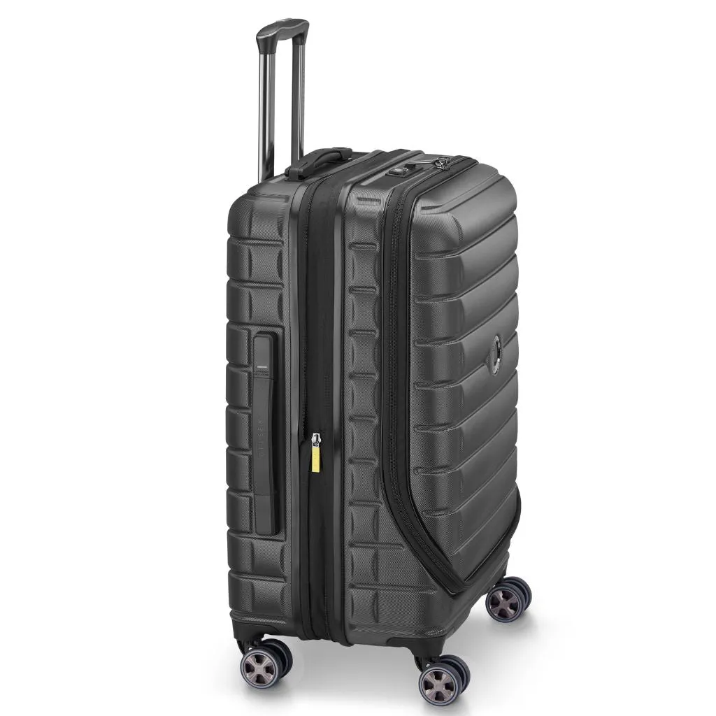 Delsey Shadow 55cm Laptop Sleeve Carry On Luggage - Black