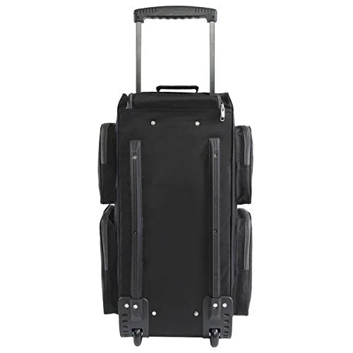 Fila 26" Lightweight Rolling Duffel Bag, Black, One Size