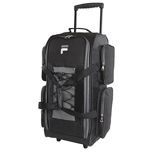 Fila 26" Lightweight Rolling Duffel Bag, Black, One Size