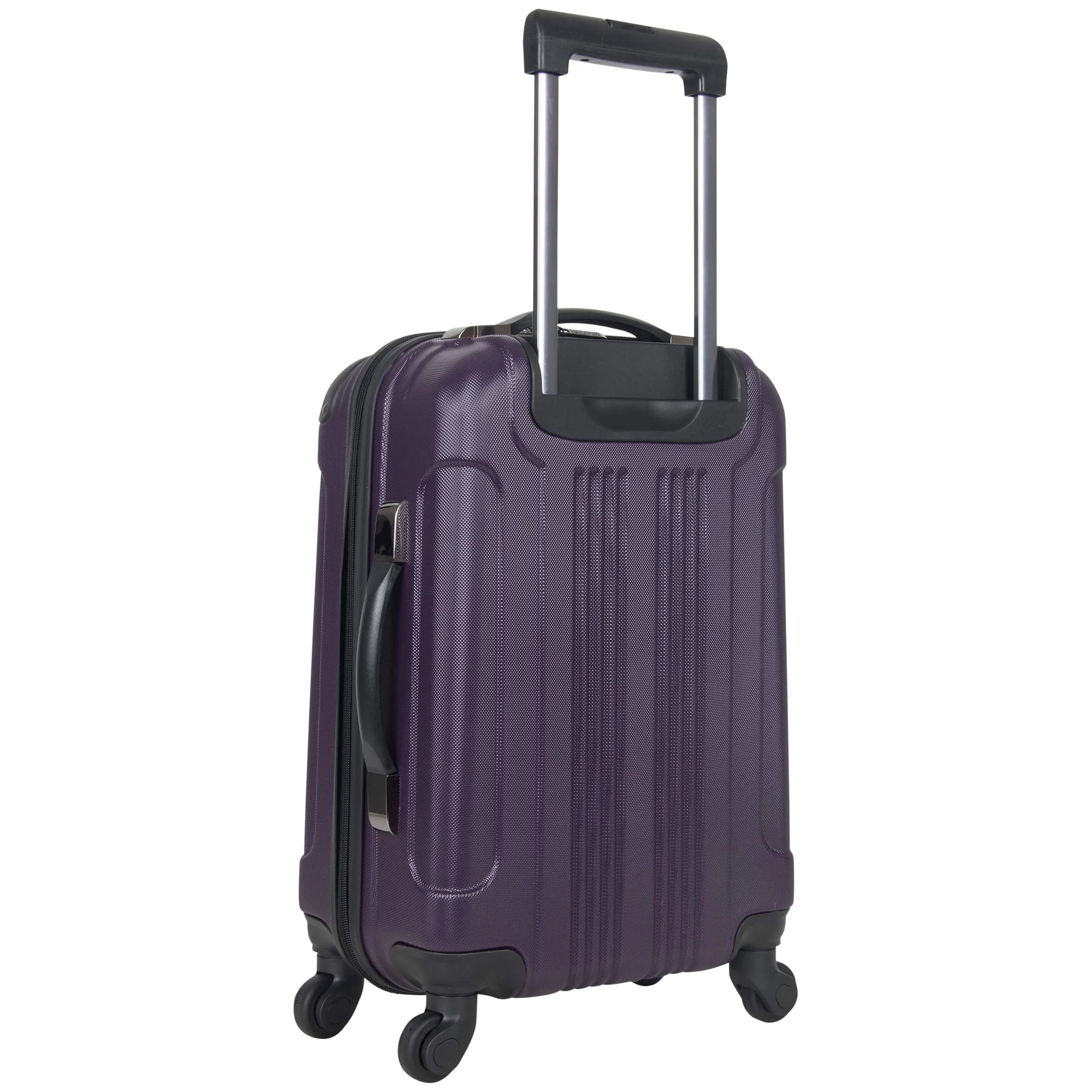 Kenneth Cole Reaction Out Of Bounds 20-Inch Carry-On Lightweight Durable Hardshell 4-Wheel Spinner Cabin Size Luggage, Deep Purple