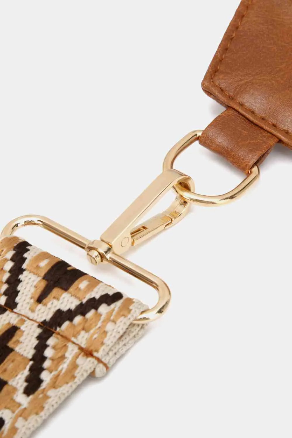 Leather Sling Bag With Pattern Strap | Multiple Color Options | Rubies   Lace