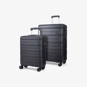Lisbon Set of 2 Suitcases in Black