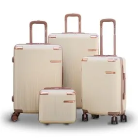 Luxury ABS Lightweight Luggage Bag With Double Spinner Wheels | 4 Pcs Set 7” 20” 24” 28 Inch