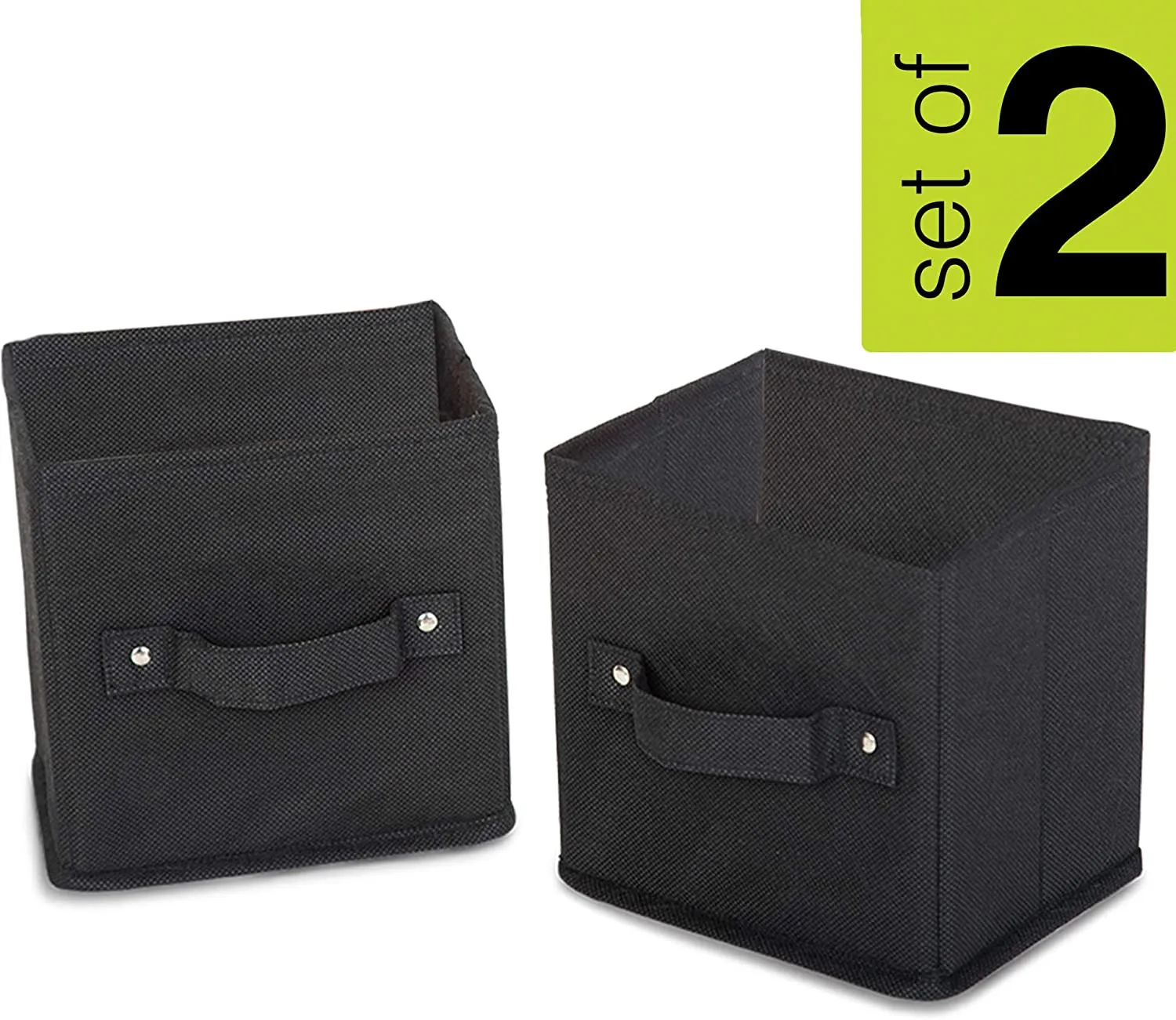Mini Cube Organizer - 5.75 x 7 x 7 Inch - Black