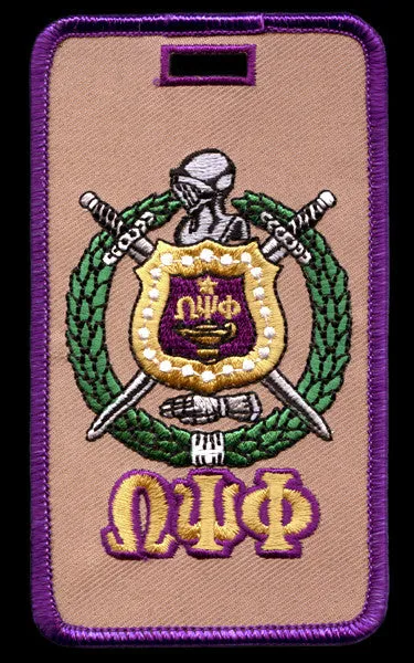 Omega Crest Embroidered Luggage Tag