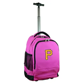 Pittsburgh Pirates Premium Wheeled Backpack in Pink