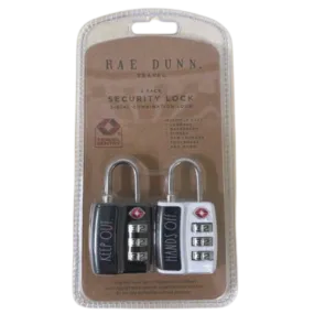 RAE DUNN TRAVEL - 3-Dial Combination Security Lock