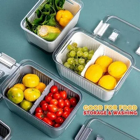 Refrigerator Fruit 'n Vegetable Storage and Drain Basket XP1234