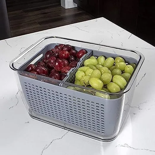 Refrigerator Fruit 'n Vegetable Storage and Drain Basket XP1234
