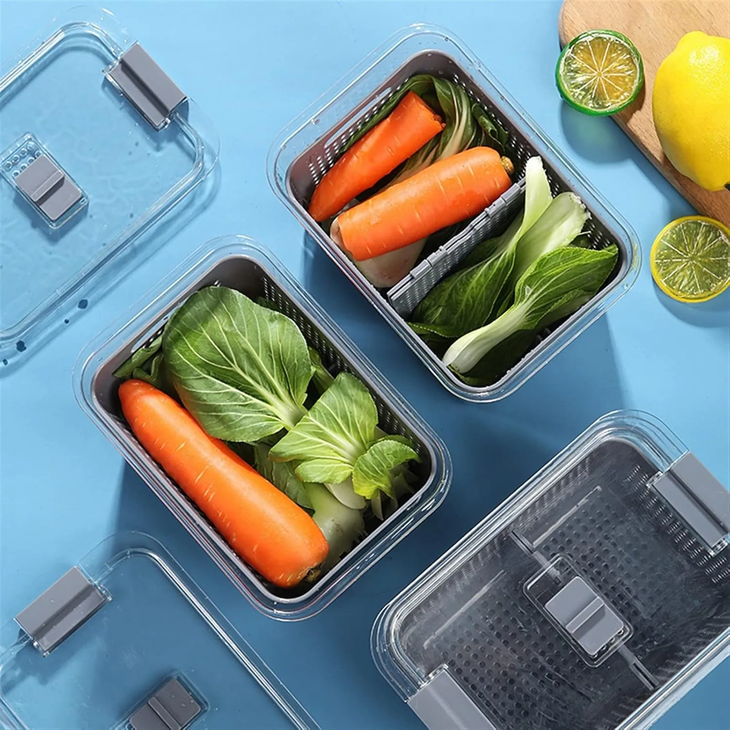 Refrigerator Fruit 'n Vegetable Storage and Drain Basket XP1234