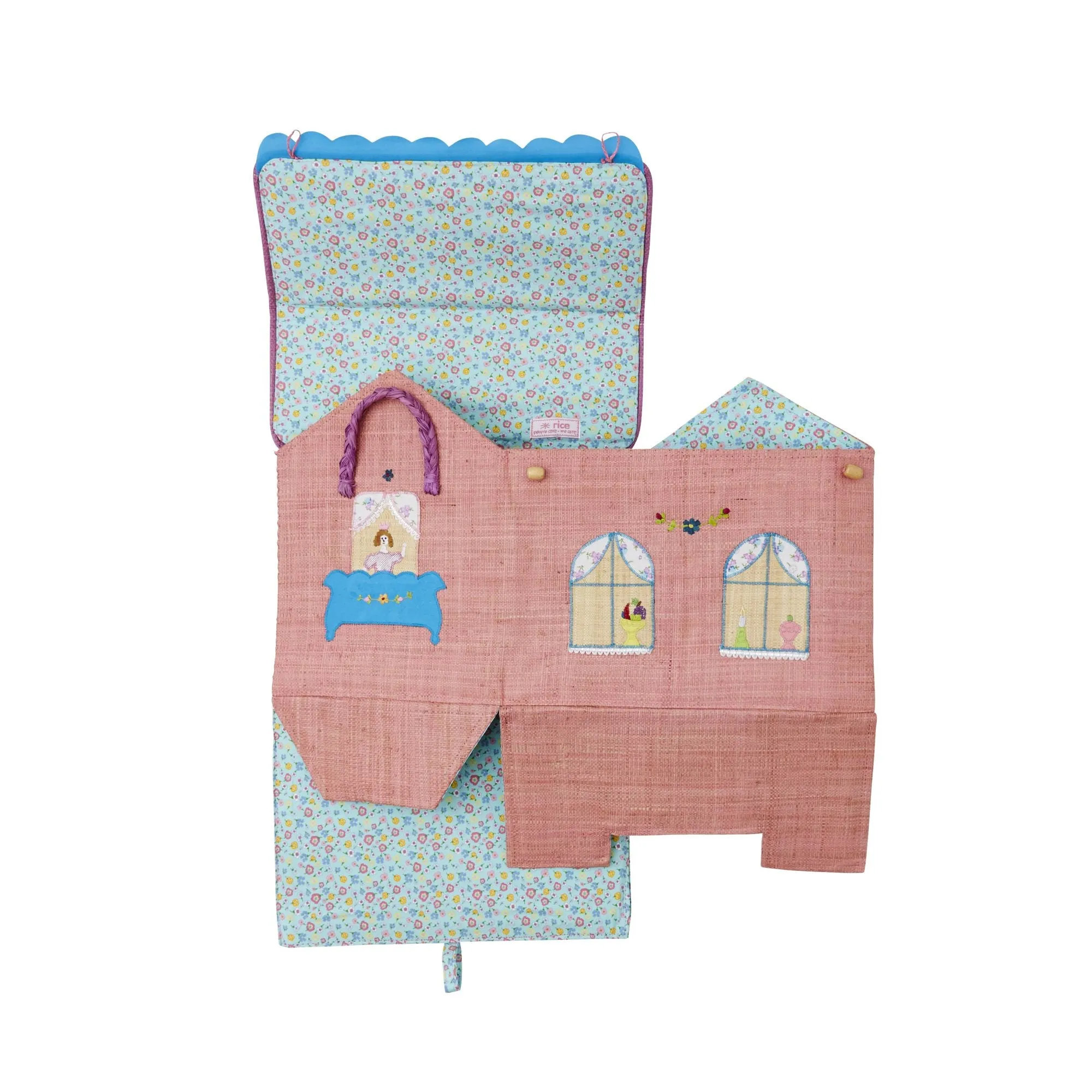 Rice DK Small Foldable Basket with Princess Castle Theme