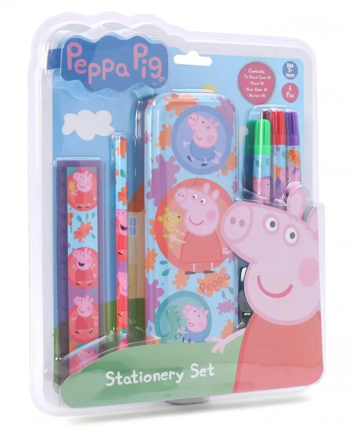 Striders -Peppa Pig Stationery Set 6pc-ST-HB117