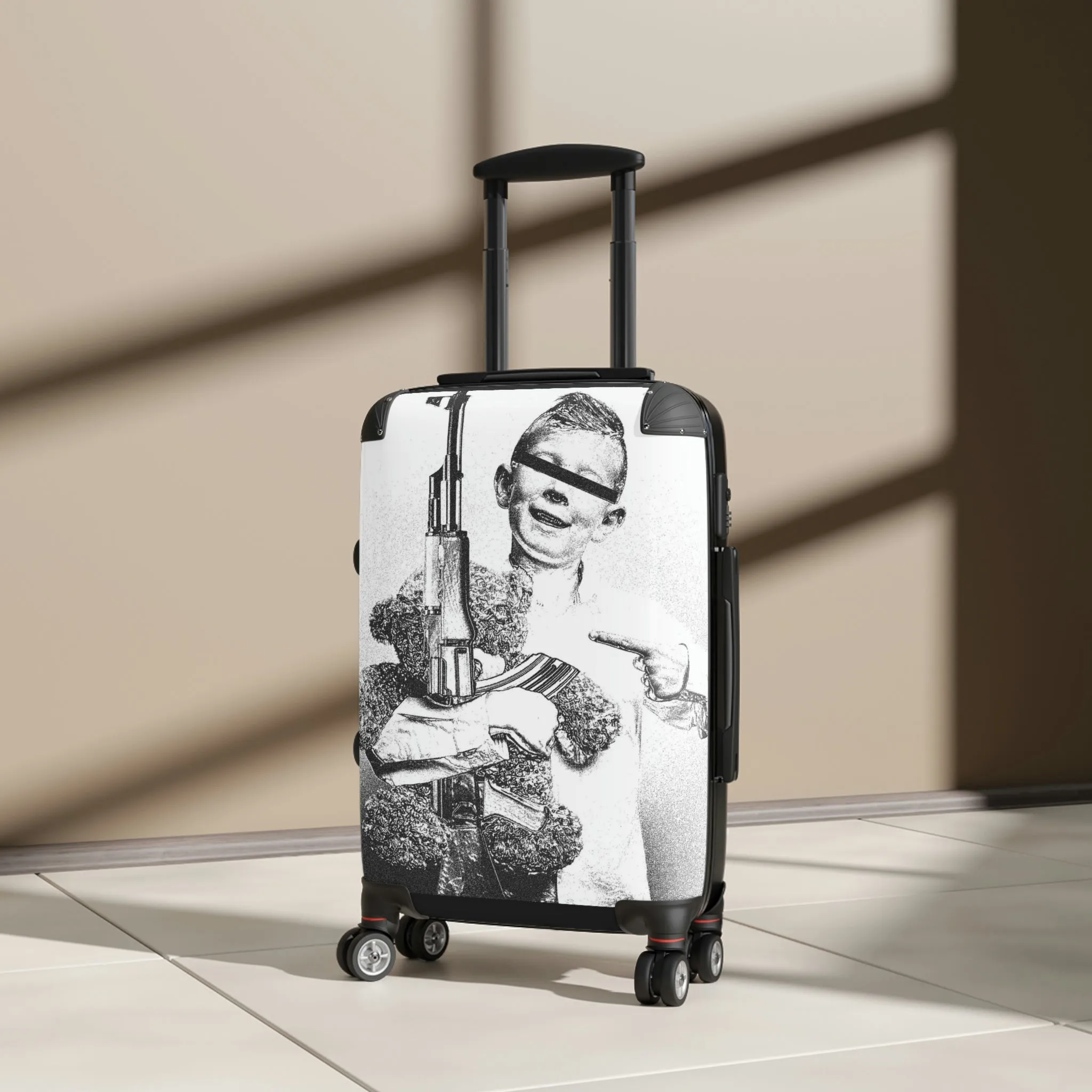 Teddy Bears and Triggers, Travel Unique Suitcase