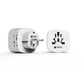 Travel Blue World To Europe Adapter - White