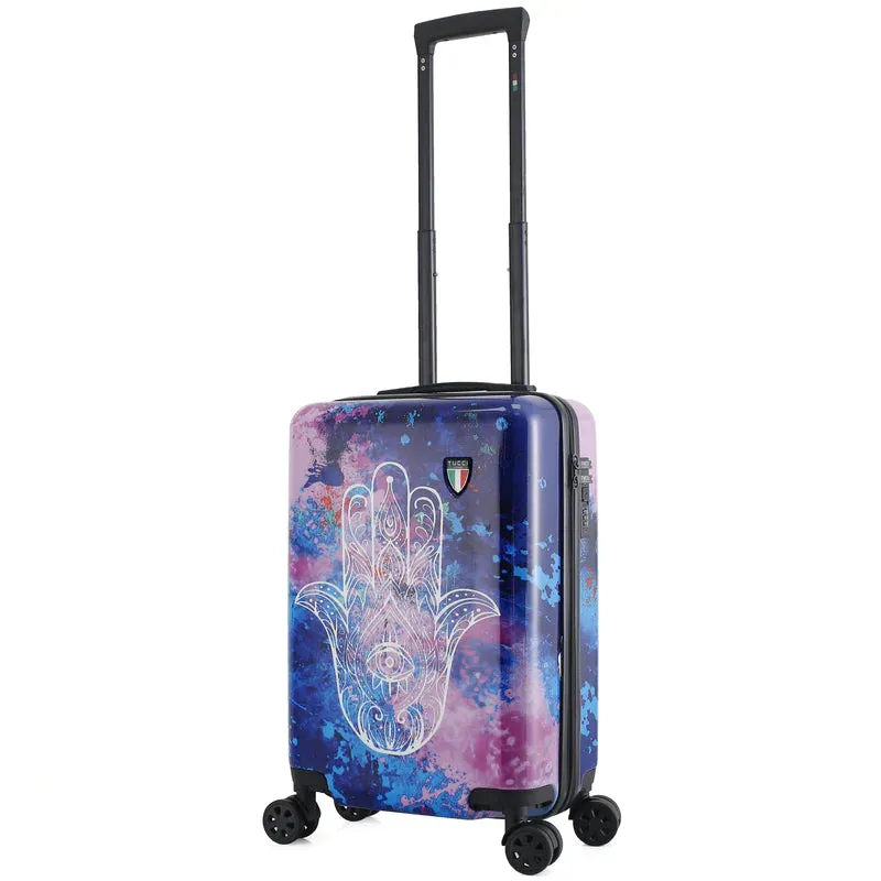 Tucci Exotic Hamsa 20" Carry-On Hardside Luggage