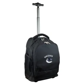 Vancouver Canucks Premium Wheeled Backpack in Black